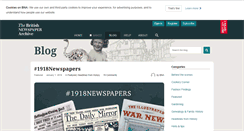 Desktop Screenshot of blog.britishnewspaperarchive.co.uk