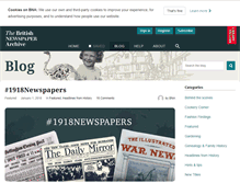 Tablet Screenshot of blog.britishnewspaperarchive.co.uk