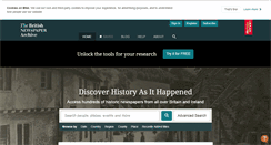 Desktop Screenshot of britishnewspaperarchive.co.uk